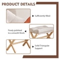 thumbnail image 4 of GIRACOA Folding Wooden Footrest Stool – Padded Collapsible Small Ottoman, Portable Foot Rest for Couch & Sofa, Grey, Ideal for Living Room & Bedroom, 4 of 7