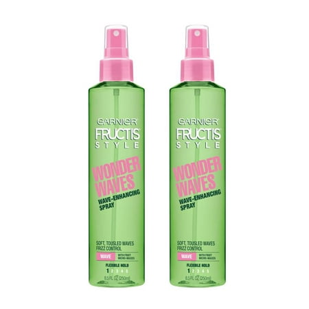 (2 pack) (2 Pack) Garnier Fructis Style Wonder Waves Wave-Enhancing Spray 8.5 FL OZ