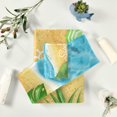 thumbnail image 5 of Bath Towel Sets for Bathroom Hand Towels Fingertip Towels Hello Summer Beach Sea Side Palm Leaves 3 Piece Decorative Soft Cotton Absorbent, 5 of 6