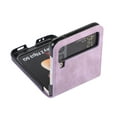 thumbnail image 7 of Allytech for Samsung Galaxy Z Flip 4 Folding Wallet Case, Premium PU Leather Case with Card Slot Shockproof Protective Case for Samsung Z Flip 4 6.7" 5G 2022 Women Men, Purple, 7 of 7