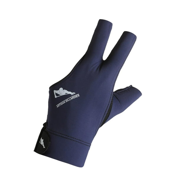 Guante de Billar para Hombre Y Mujer, Guante Deportivo de Secado Rápido, Accesorios Deportivos, Antideslizante, Elástico, Transpirable, para Mano Izqu azul