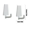 thumbnail image 3 of Kumdkd No-Drill Adhesive Hooks, Stainless Steel Bathroom Organizers, Traceless Wall Hooks, Space-Saving Closet Hangers for Towels, Coats & Pots, 3 of 6