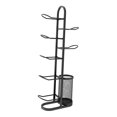 thumbnail image 3 of Basketball Rack Organizador de equipos deportivos de hierro con canasta para jardín de infantes Negro, 3 of 8