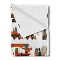 thumbnail image 2 of Construction Soft Flannel Fleece Throw Blanket, Construction Machinery and Equipment Transportation Careers Mechanics Theme, Cozy Plush for Indoor and Outdoor Use, 70" x 90", Multicolor, by Ambesonne, 2 of 5