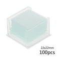 thumbnail image 4 of Square Microscope Cover Glass Set Blank Coverslip Slides Lab Supplies School Education Lab Replacement Accessories Tool, 4 of 7