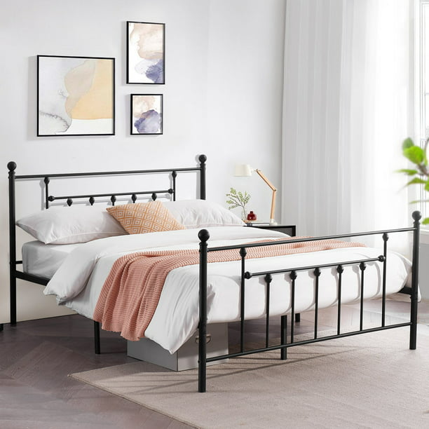 Victorian Full Size Metal Platform Bed, Victorian Bed Sizes