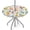 Colorful Eggs, variant on Fitted Round Tablecloth with Umbrella Hole, Red and Blue Flower Outdoor Table Cloth Circle Tablecloths Waterproof Umbrella Table Cover for Party Picnic, Fit for 36"-44" Round Tables