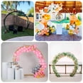 thumbnail image 5 of Efavormart Heavy Duty Gold Metal Double Hoop Wedding Arch Photo Backdrop Stand, Round Wedding Arbor Floral Balloon Frame - 7.5ft, 5 of 5