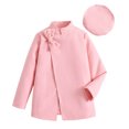 thumbnail image 1 of Gibobby Abrigos de invierno para bebés y niñasRopa de chaqueta de abrigo de lana cálida con de Color sólido de manga larga de invierno para niñas pequeña(Rosa, 11-12 Años), 1 of 5