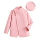 thumbnail image 1 of Gibobby Abrigos de invierno para bebés y niñasRopa de chaqueta de abrigo de lana cálida con de Color sólido de manga larga de invierno para niñas pequeña(Rosa, 9-10 Años), 1 of 5