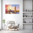 thumbnail image 5 of ZHONGYUTONG London Canvas Wall Art Cityscape Picture London Theme Painting Big Ben Tower Artwork Modern Poster for Living Room Decor Framed (12.00" x 18.00"), 5 of 5