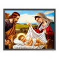 thumbnail image 1 of Cuadros Decorativos Bordado completo Nacimiento de Jesús estampado 11CT Kits de punto de cruz DIY (SZX-C43) Ehuebsd embutido en tela, 1 of 9