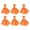 Orange, variant on 6x Football Penalty Flag Referee Flag Challenge Flags Portable Referee Props 3 Colors and Whistle