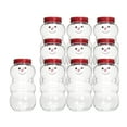 thumbnail image 2 of 10x Bouteilles de Jus Snowman Ornement de Noël 500ml pour Vacances Randonnée Rouge, 2 of 8