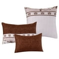 thumbnail image 3 of HGMart Bedding Comforter Set 7 Piece Bedding Sets - King Size, Brown, 3 of 5