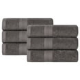 thumbnail image 2 of Superior Eco-Friendly Cotton 6-Piece, Graphite, Hand Towel Set, 2 of 8