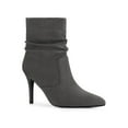 thumbnail image 1 of BLISSFUL STEP Women Pointy Toe Stiletto Heels Ankle Boots Gray 8, 1 of 7