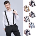 thumbnail image 2 of Bretelles pour Hommes, Dos en Y, Bretelles Longues Ajustables à Clip, Bretelles Élastiques, 2 of 6
