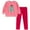 B-910Pink391, variant on MEZZALL Girls Long Sleeve Pajama Sets With Cute Cartoon Print Cozy Loungewear Two Piece Tops Pants Toddler Kids Breathable Teen Nightwear