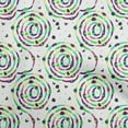 thumbnail image 1 of oneOone Silk Tabby Light Green Fabric Abstract Circle Sewing Fabric By The Yard Printed Diy Clothing Sewing Supplies 42 Inch Wide, 1 of 4