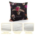 thumbnail image 4 of Pillow Cover,Funny Flower Skull Design, 4 of 5