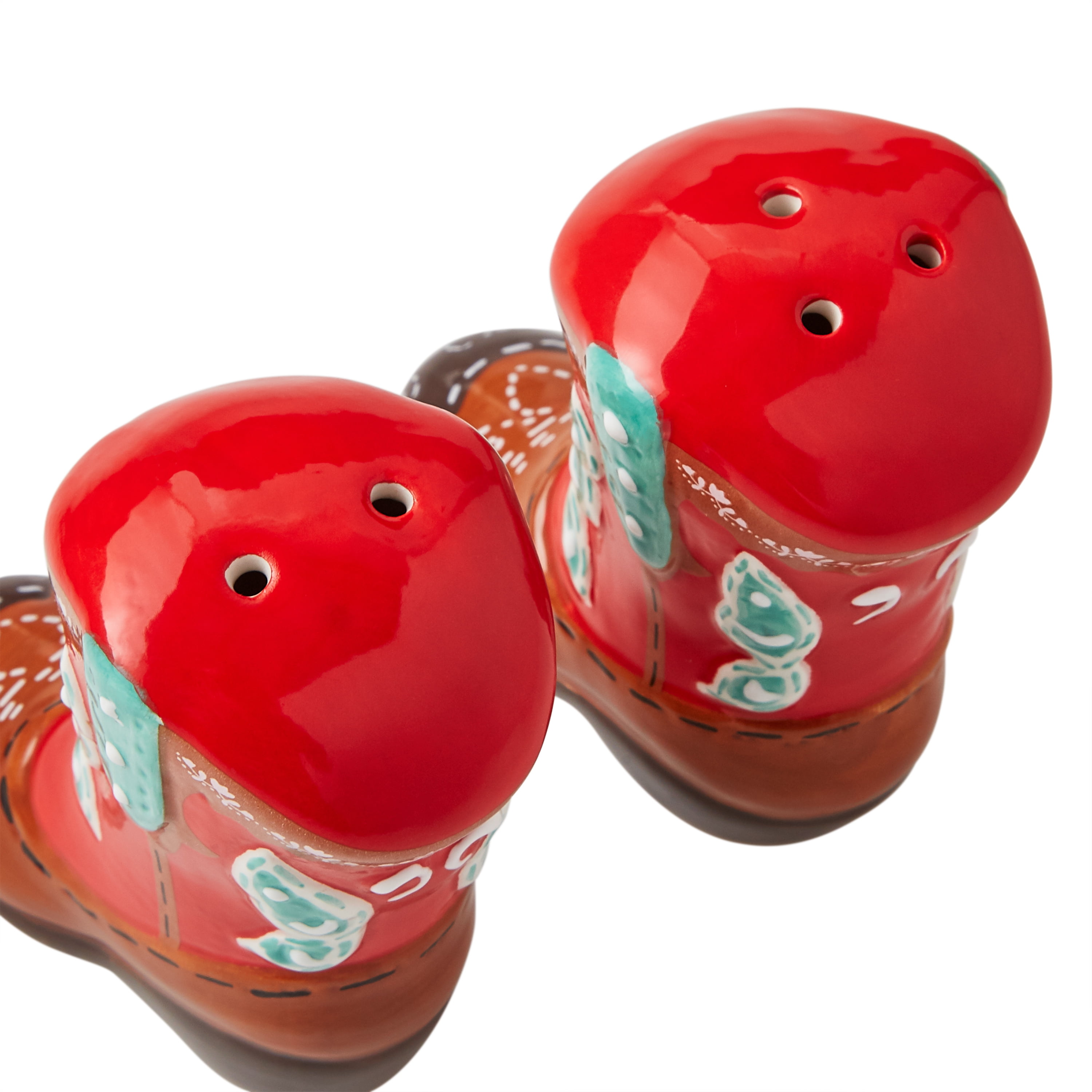 The Pioneer Woman Red Cowboy Boots Salt and Pepper Shaker Set