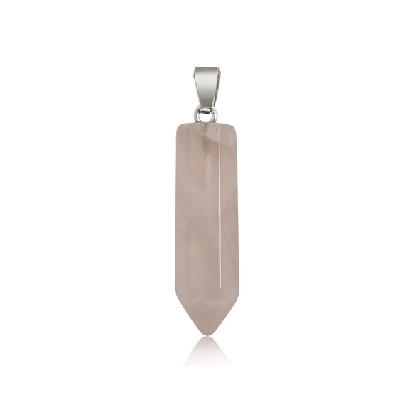 Hexagon Colonne Charme Fabrication de Bijoux pour Femmes Pendentifs Suspendus Anniversaire Charmes en Cristal Chaîne Bracelet Porte-Clés Cristal Rose