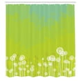 thumbnail image 3 of Ambesonne Flower Shower Curtain, Wild Dandelion Blossoms, 69"Wx70"L, Apple Green Seafoam, 3 of 5