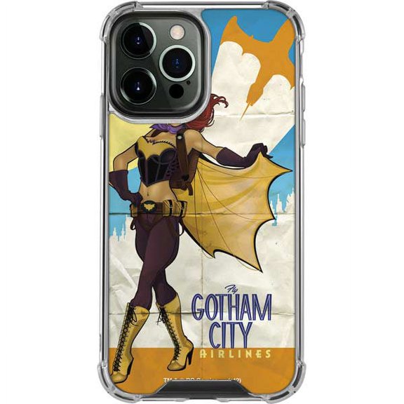 Skinit DC Comics Batgirl- Fly Gotham City Airlines iPhone 14 Pro Max Clear Case
