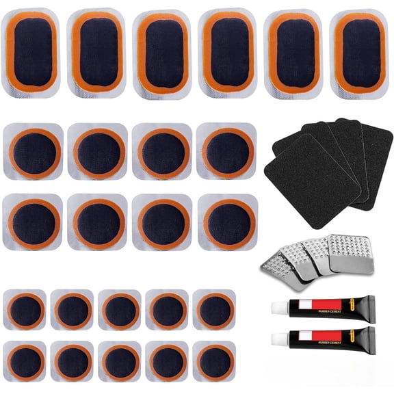 Bike Tire Repair Kit Tire Tube Patch with Storage Box to Cycling/Motorcy