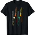 thumbnail image 1 of Camiseta Retro de Trombón de Jazz para Mujer - Diseño Divertido y Alternativo, Color Negro, 1 of 7