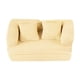 thumbnail image 1 of Mini sofá de dos plazas a escala 1/12, modelo decorativo, accesorios de bricolaje realistas con almohada para regalo. beige, 1 of 9