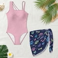 thumbnail image 5 of Jiueut Paws Heart Bone Print Girls Swimsuit One-Piece Bathing Suit with Mesh Cover Ups Cut Out Swimwear with Adjustable Strap Size 7-18 Years, 5 of 7