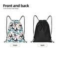 thumbnail image 2 of Yiaed Butterfly Print Drawstring Bags Drawstring Backpack Bulk String Back Pack Gym Sport Bag-Small, 2 of 5