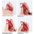 thumbnail image 5 of 6 Piezas Mini Candado Código Locker Candado Código de 3 Dígitos Candado Maleta Candado Combinación Candado de Seguridad para Equipaje Mochila Maleta Locker (Negro Plata Púrpura Rojo Rosa Verde), 5 of 5
