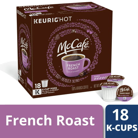 McCafe Dark French Roast Coffee K-Cup Pods, Caffeinated, 18 ct - 6.2 oz (Best K Cups For Iced Coffee)