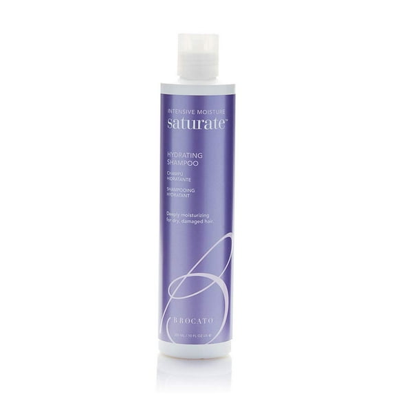 Brocato Saturate Daily Hair Shampoo, 10 Oz | Intensive Moisture Hydrating Shampoo for Dry, Damaged Hair | Moisturizing Formula Safe for Color Treated Hair | Contains No Sulfate or Parabens