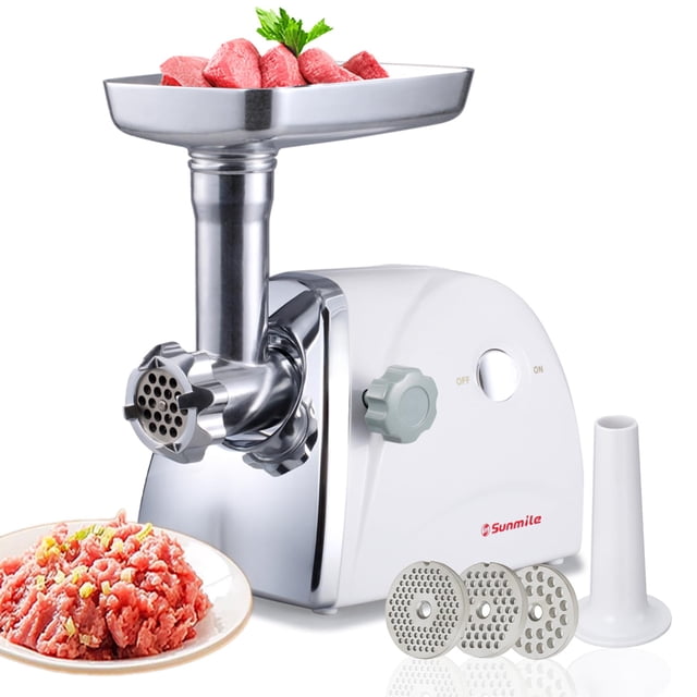 Picadora de carne eléctrica Sunmile SM-G31 800W de acero inoxidable