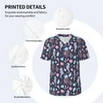 thumbnail image 3 of Rateoe Watercolor Marine Animals Pattern Men’s Baseball Short Sleeve Polo Shirt, Midweight Men's Shirt Golf Shirt Polo Shirts Quick Dry Short-4X-Large, 3 of 7