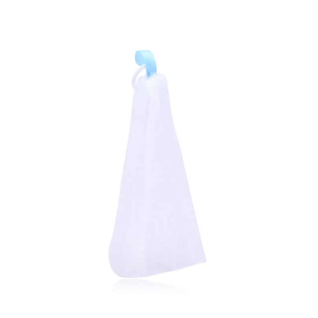 Filet Moussant Polyvalent Filet à Bulles pour Lavage du Visage avec Savon Nettoyant pour le Visage Gel Douche Shampooing (Blanc)