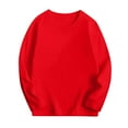 thumbnail image 4 of yocbz Kids Long Sleeve Shirts Boys Toddler Boy Cotton T-Shirt Long Sleeved Crewneck T Shirt Soft Casual Tshirt Red,Size for 1-2 Years, 4 of 4