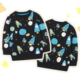 thumbnail image 2 of Tisuna Kids Boys Sweatshirts Child Fashion Long Sleeve Sweatshirt Toddler Cartoon Print Autumn Winter Tops Clothes Size 1-2 Years, 2 of 7