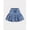 Blue, variant on Women Blue Denim A-Line Mini Skirt With Ruffle Hem