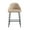 Tan and Black, variant on Gracie Stone and Black Leatherette Counter Stool with Steel Legs