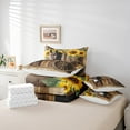 thumbnail image 6 of Castle Fairy Farmhouse Animal Donkey Twin Bedding Sets 7-Piece for Female Men Women,Yellow Floral Sunflowers Bedding Comforter Set Microfiber,Farmhouse Lodge Cabin Breathable Sheet Sets, 6 of 8