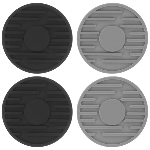 Posavasos de silicona para coche, posavasos para bebidas, posavasos redondos para coche, antideslizantes, 4 Uds.