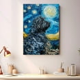 thumbnail image 4 of Bergamasco Sheepdog Dog Starry Night Canvas Wall Art Prints, Dog Art Canvas Painting Poster,Pet Canvas Painting Puppy Artwork 8x12 inches, 4 of 6