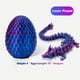 thumbnail image 2 of Dragón YTRXYLKL impreso en 3D con huevo sorpresa para niños, color morado, 2 of 6