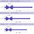 thumbnail image 4 of Boys Classic Pre-Tied Bow Tie Formal Solid Tuxedo, by Bow Tie House (Medium, Purple), 4 of 5