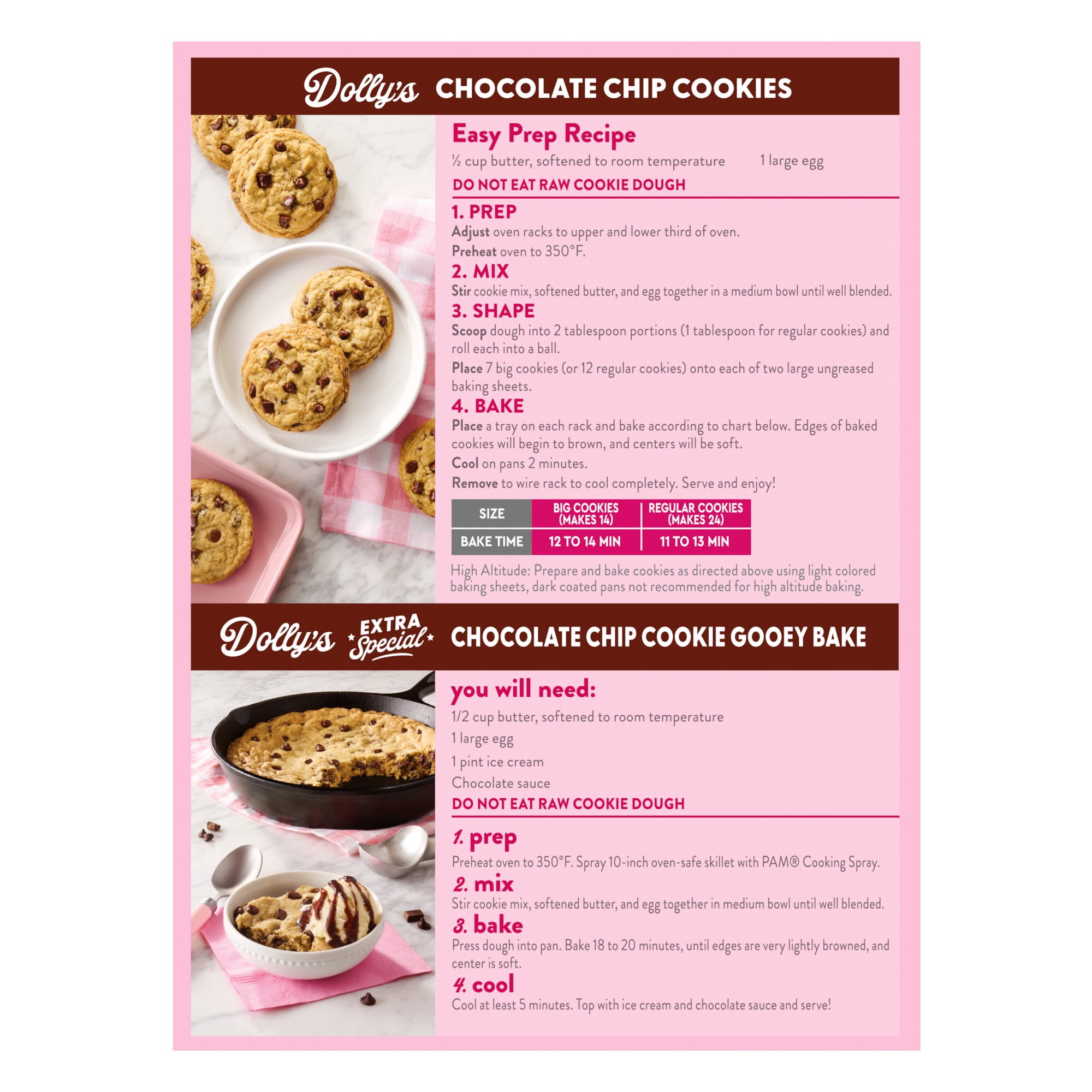 Duncan Hines Dolly Parton's Chocolate Chip Cookie Mix, 15.25 oz.